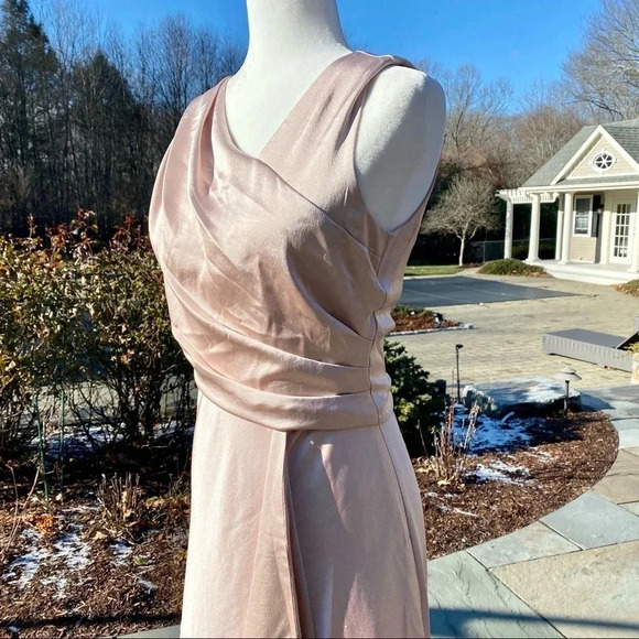 NWT BHLDN Espen Satin Maxi Dress in Oyster Wedding Cocktail Formal MOB 16 - Picture 8 of 12